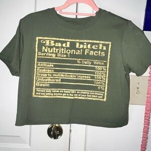 ✨Ingredients crop top size L✨